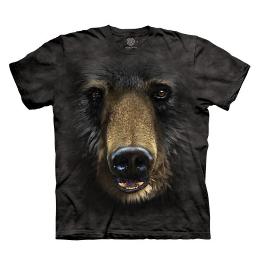 T-Shirts The Mountain | Black Bear Face Classic Cotton T-Shirt