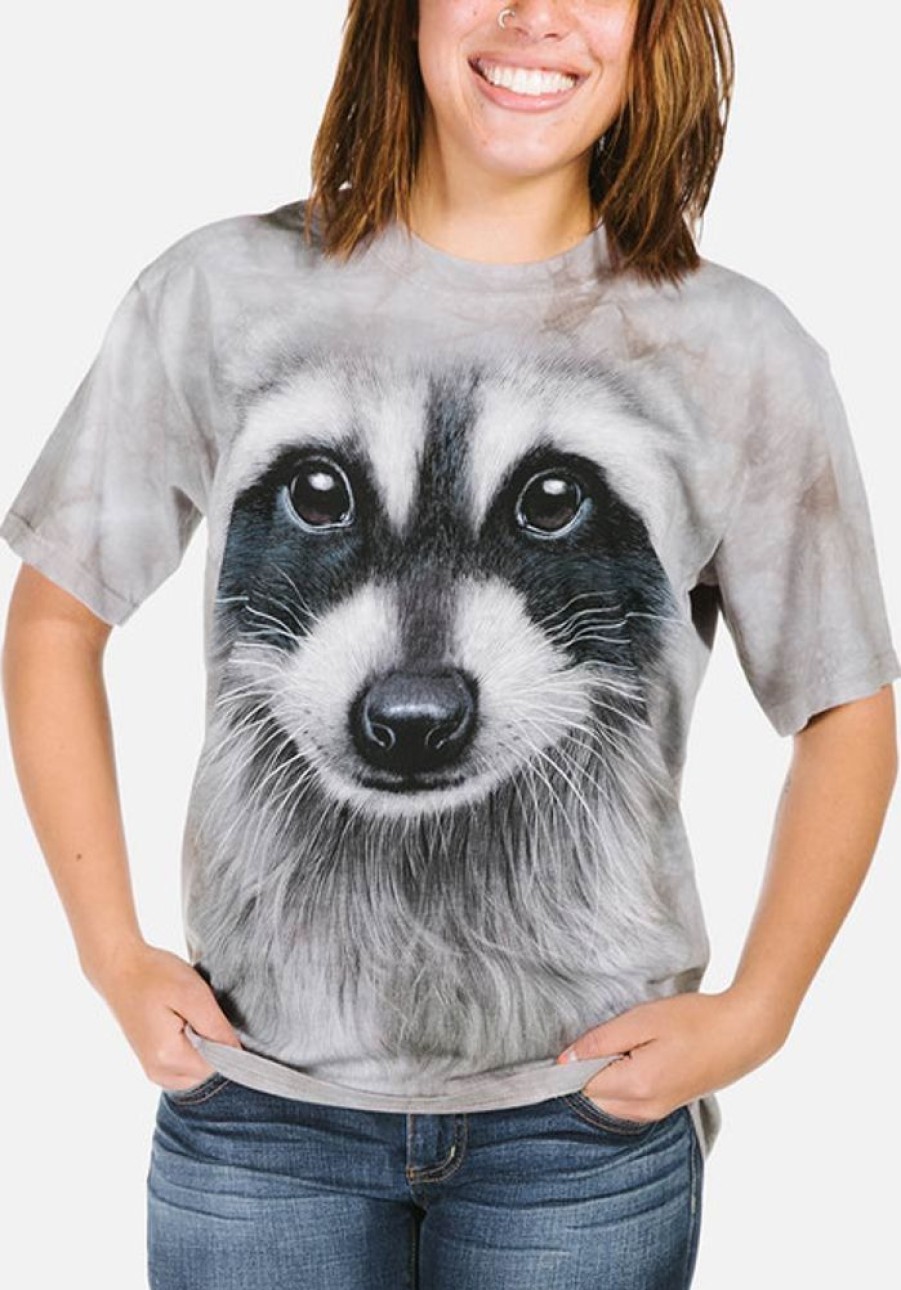 T-Shirts The Mountain | Raccoon Face Classic Cotton T-Shirt