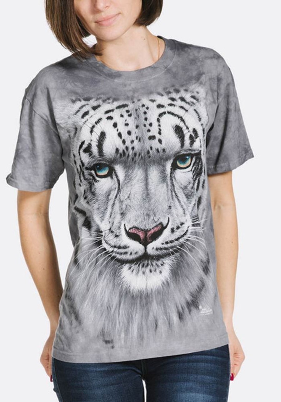 T-Shirts The Mountain | Snow Leopard Portrait Classic Cotton T-Shirt