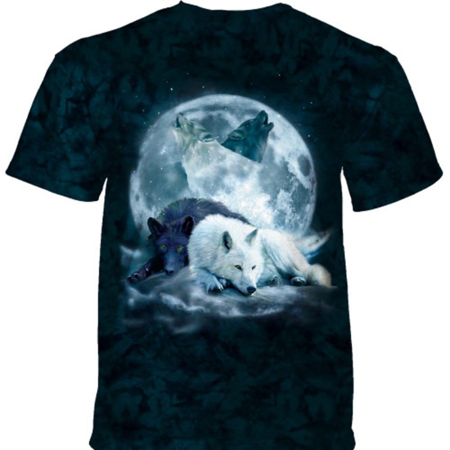 T-Shirts The Mountain | Yin Yang Wolf Mates Classic Cotton T-Shirt