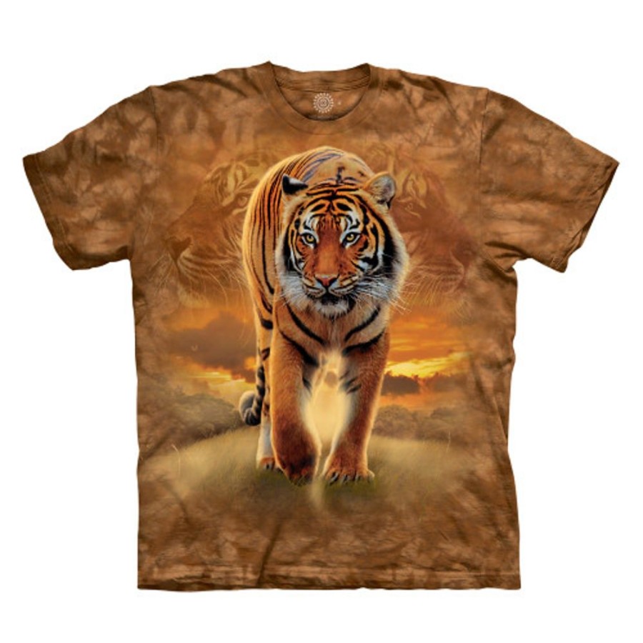 T-Shirts The Mountain | Rising Sun Tiger Classic Cotton T-Shirt