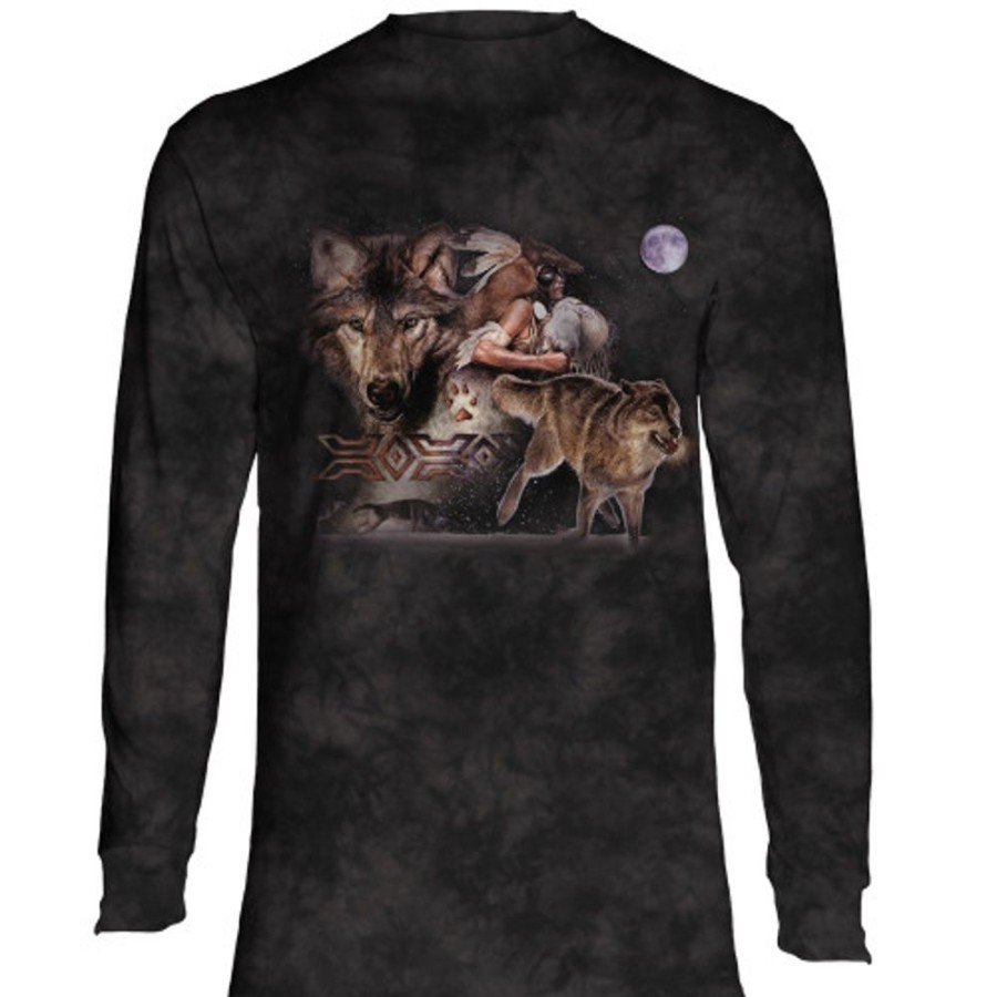 T-Shirts The Mountain | Arapaho Wolf Moon Classic Long-Sleeve T-Shirt