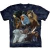 T-Shirts The Mountain | Wild Alaskan Collage Classic Cotton T-Shirt