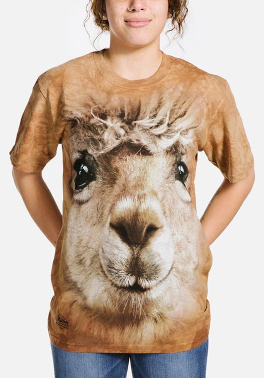 T-Shirts The Mountain | Big Face® Alpaca Classic Cotton T-Shirt