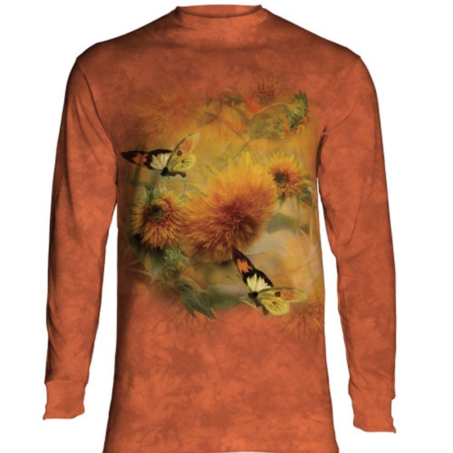 T-Shirts The Mountain | Sunflower & Butterflies Classic Long-Sleeve T-Shirt