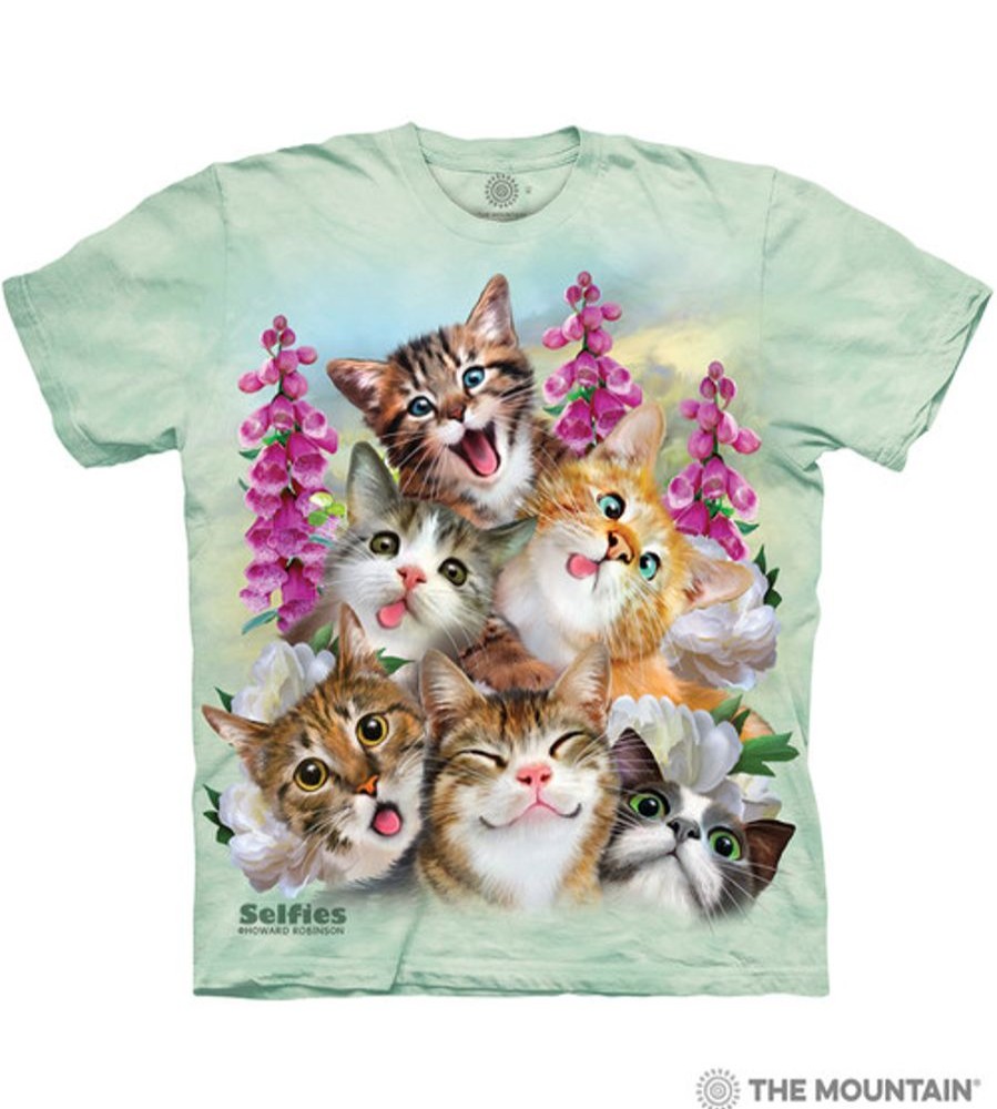 T-Shirts The Mountain | Kittens Selfie Classic Cotton T-Shirt