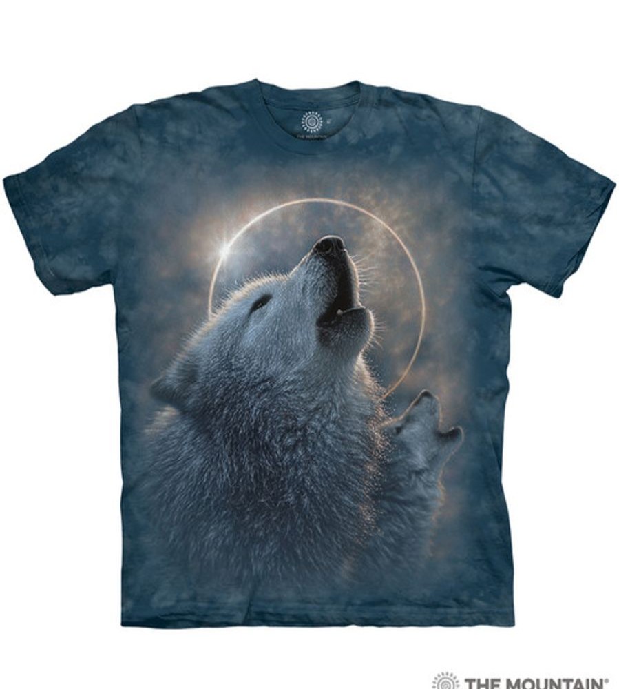 T-Shirts The Mountain | Wolf Eclipse Classic Cotton T-Shirt