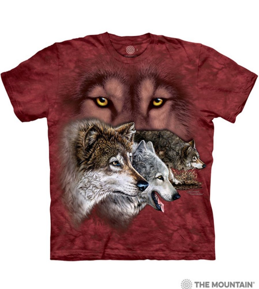 T-Shirts The Mountain | Find 9 Wolves Classic Cotton T-Shirt