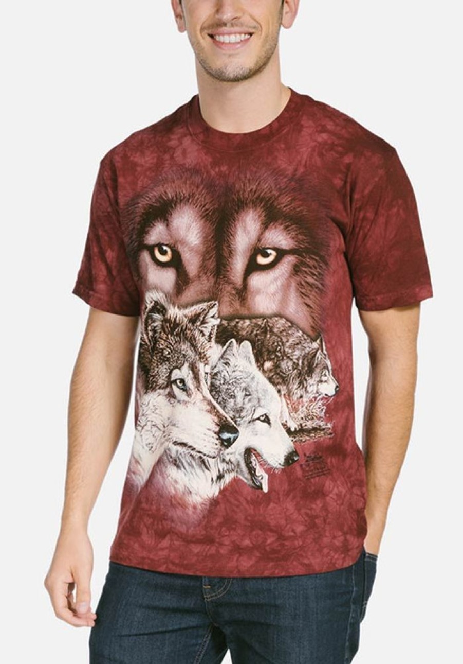 T-Shirts The Mountain | Find 9 Wolves Classic Cotton T-Shirt